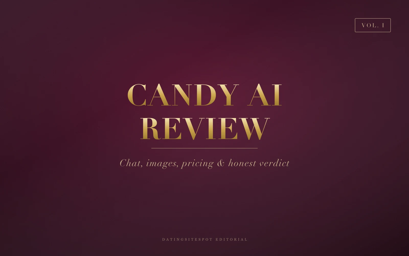 Editorial cover: Candy AI review — chat, images, pricing and honest verdict