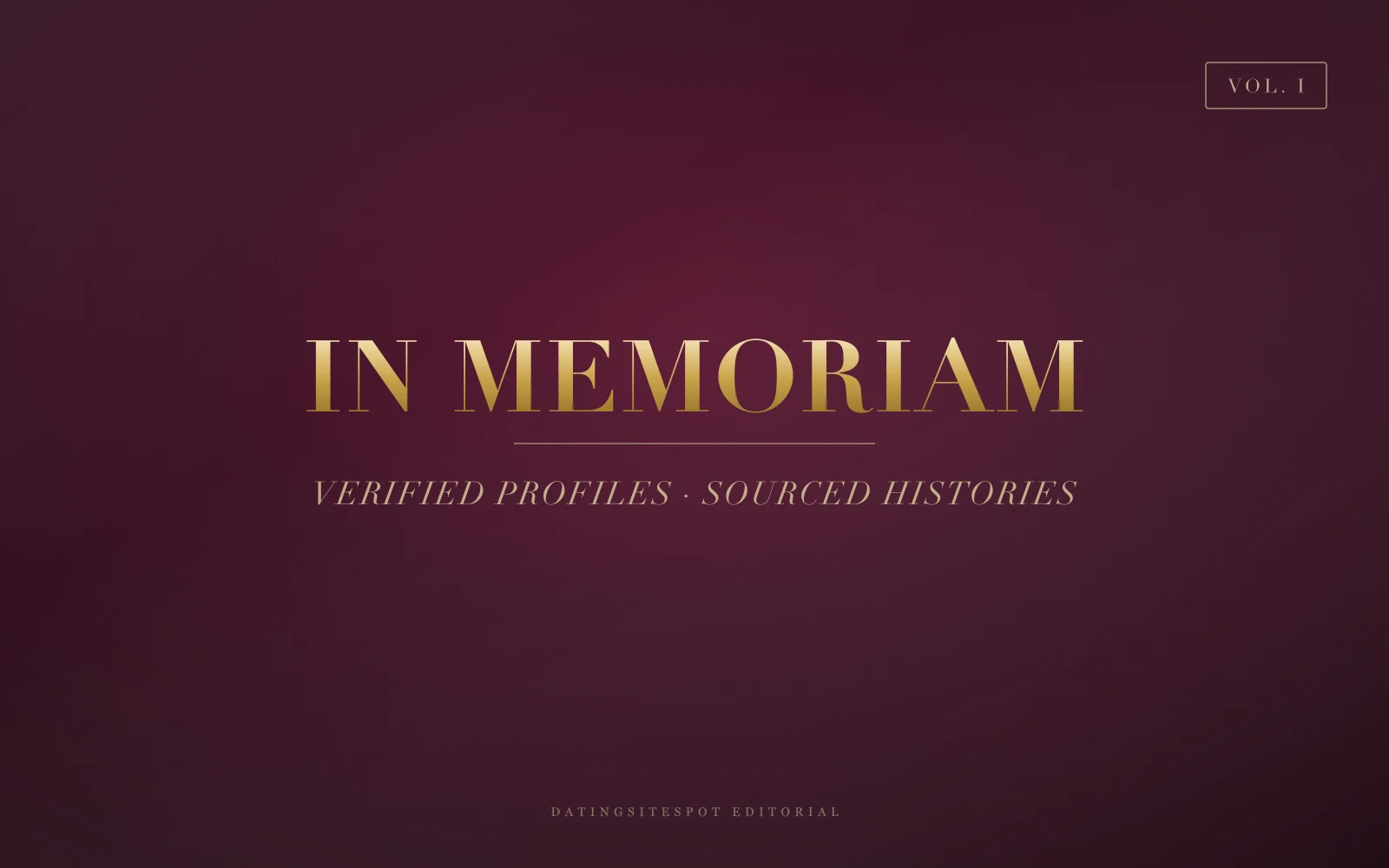 Editorial cover: In Memoriam — Remembering Adult Performers We Have Lost