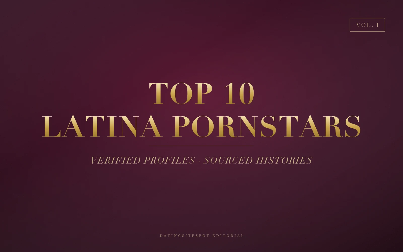 Editorial cover: Top 10 Latina Pornstars — Verified Across Latin America