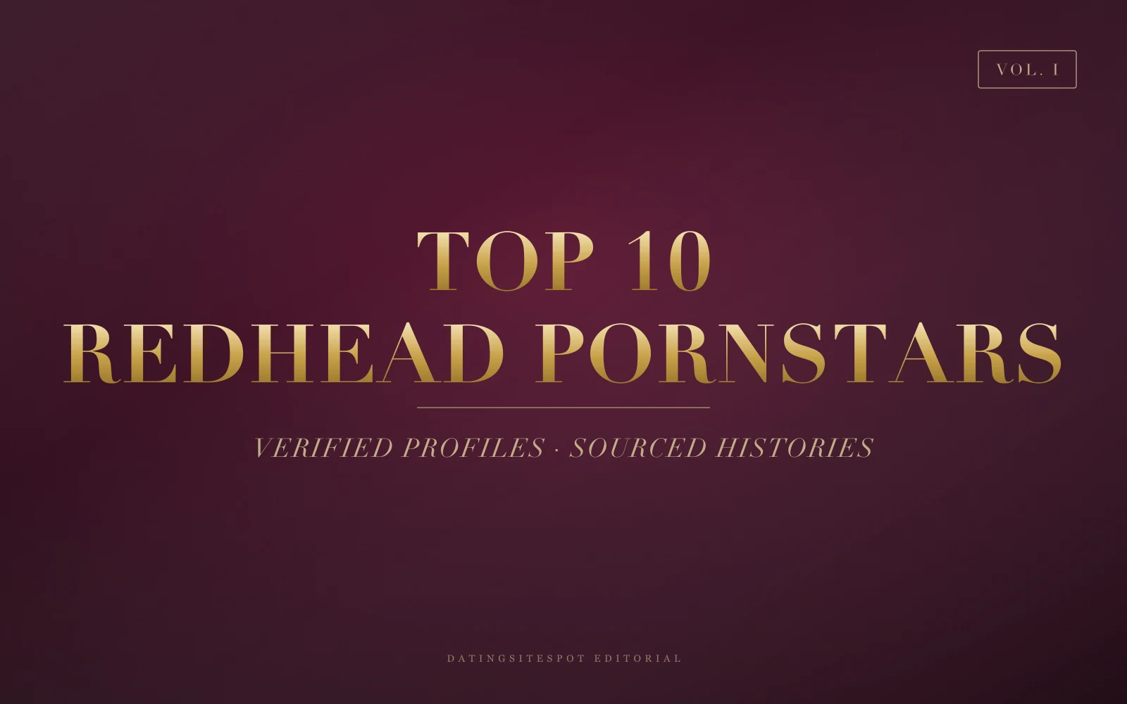 Editorial cover: Top 10 Redhead Pornstars — The Best Ginger Performers