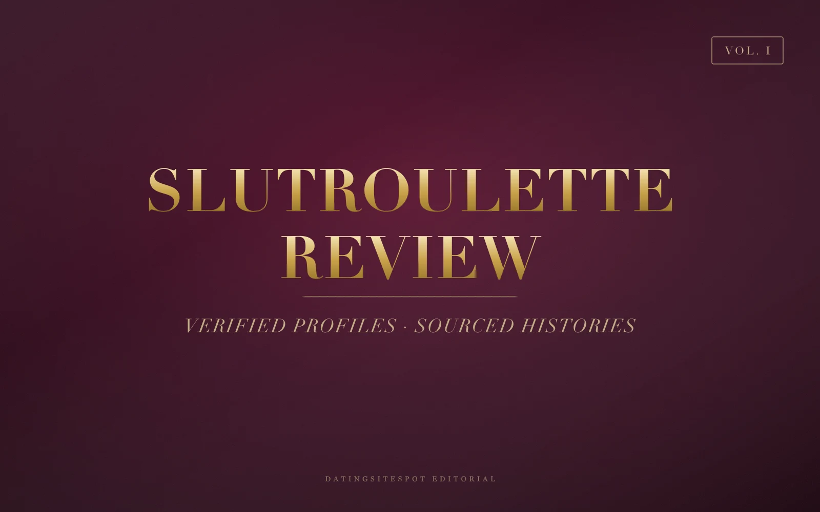 Editorial cover: Slutroulette review — is this adult cam-roulette site legit?