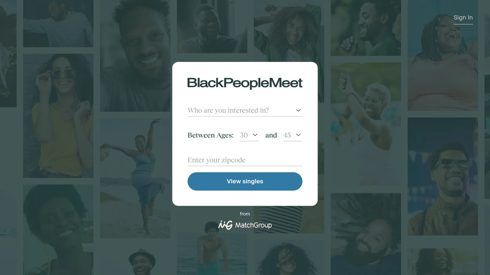 BlackPeopleMeet product screenshot