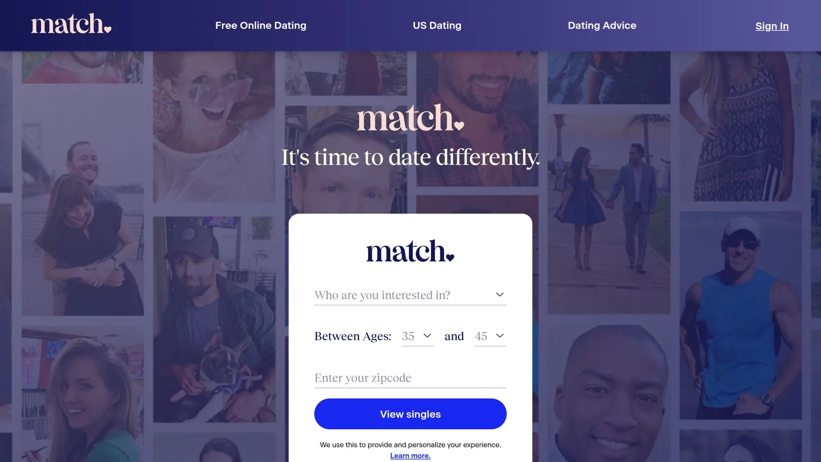 Match product screenshot
