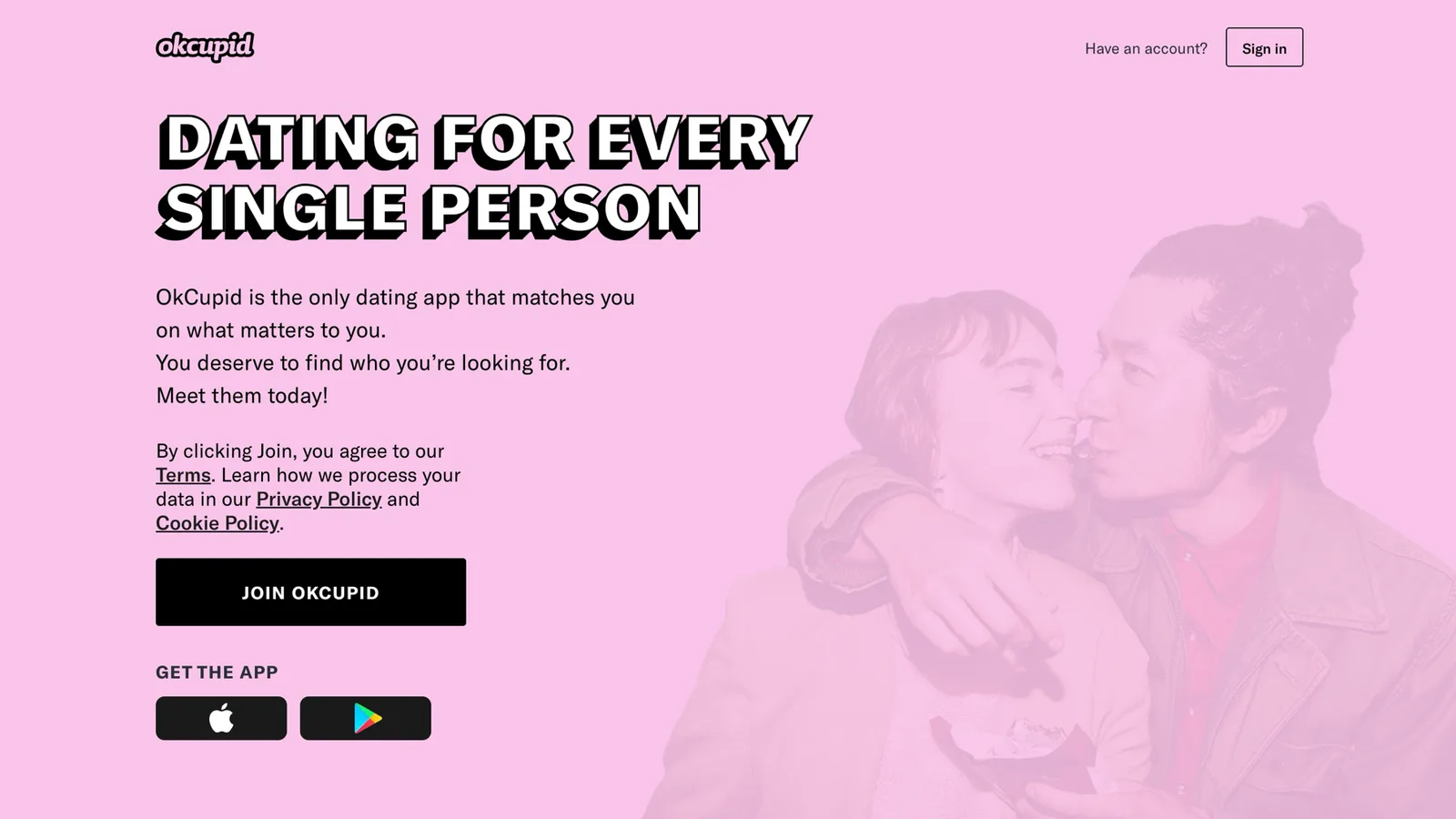 OkCupid product screenshot