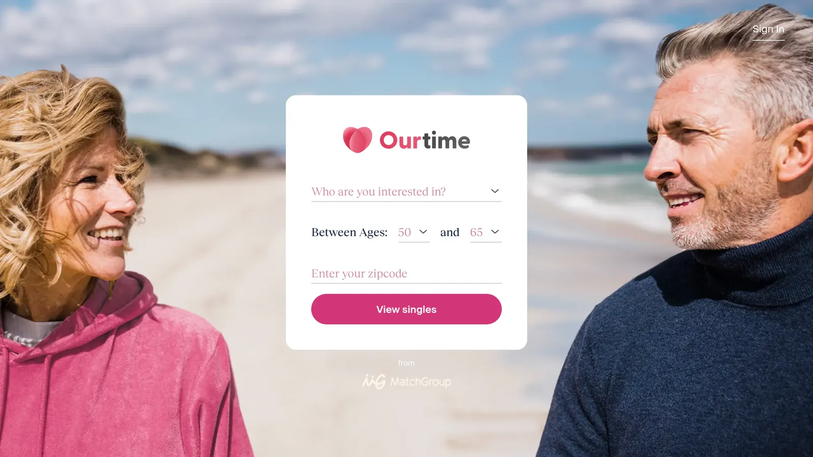 OurTime product screenshot