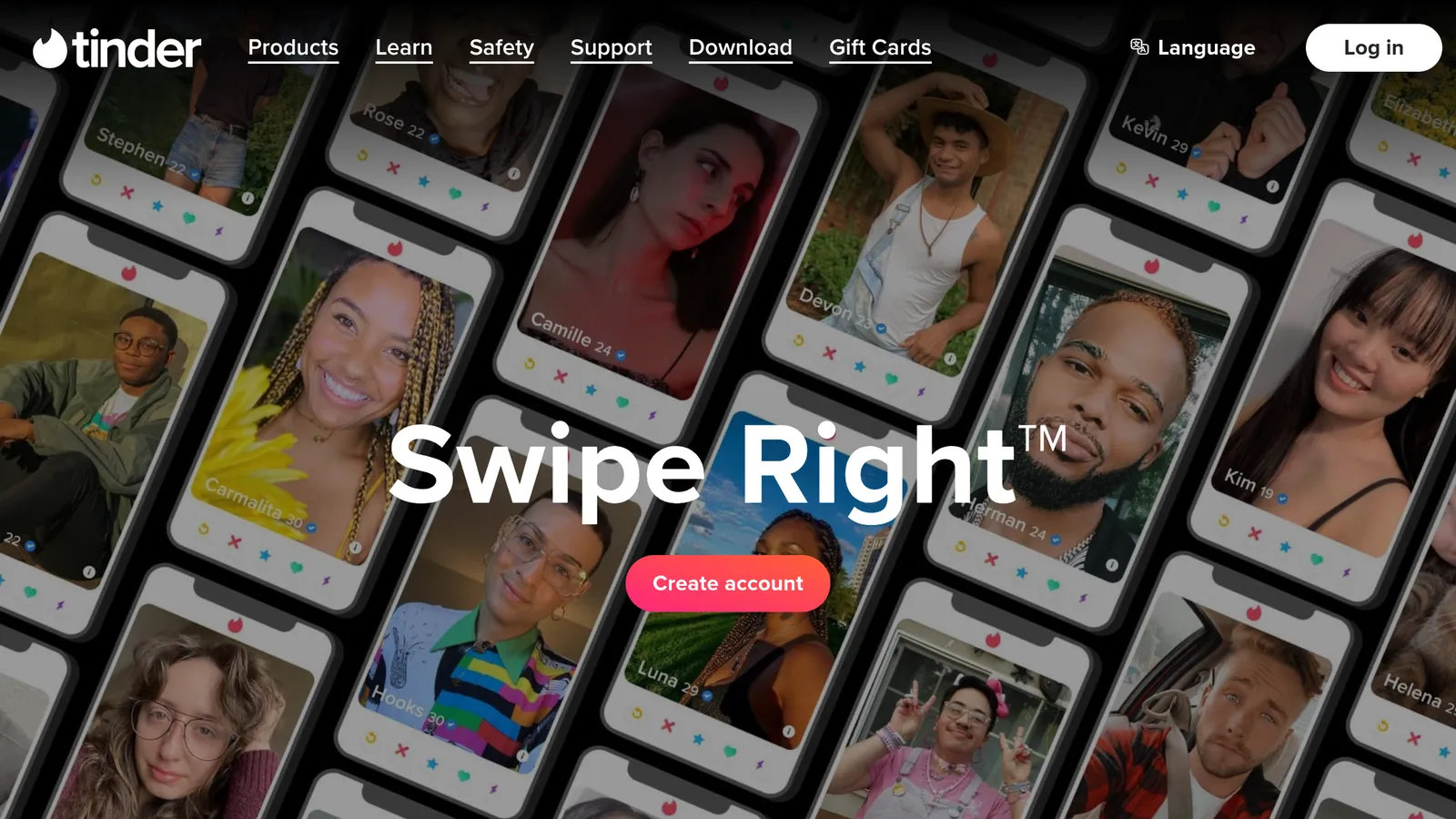 Tinder product screenshot